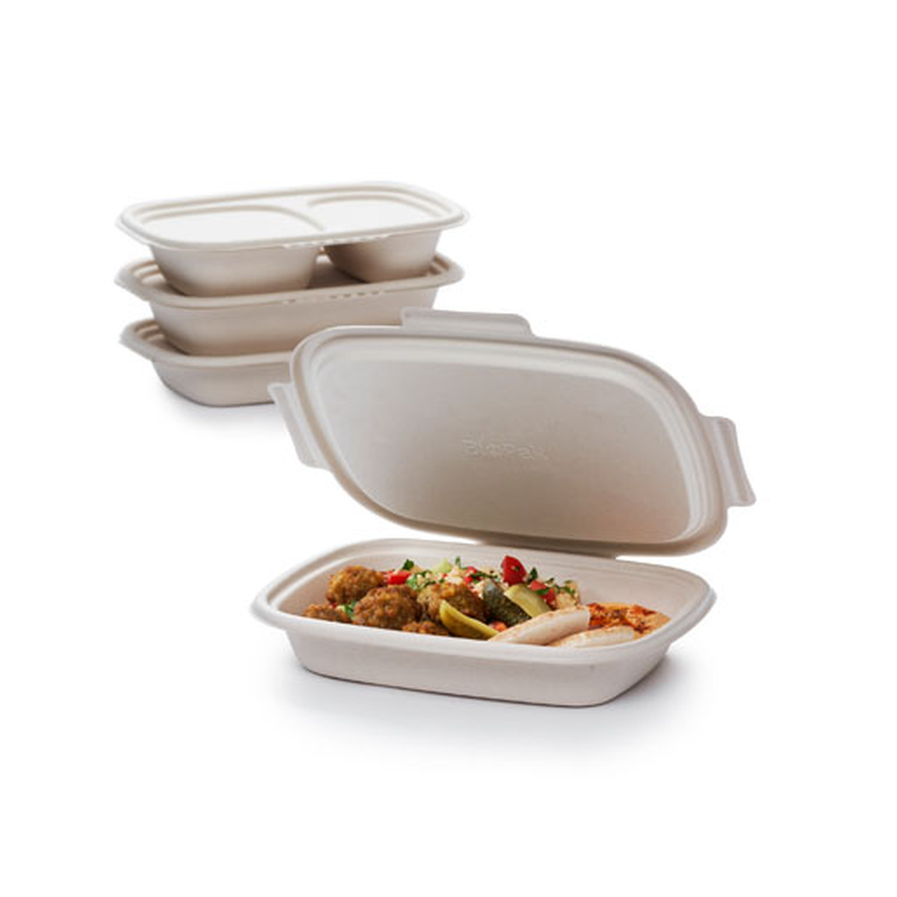 Duni Bagasse Menübox Shield 900ml 426 x 304 x 44 mm BioPak Lagerabverkauf