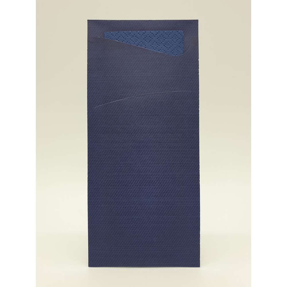 Duni Sacchetto Zelltuch 190 x 85 mm dunkelblau/dunkelblau