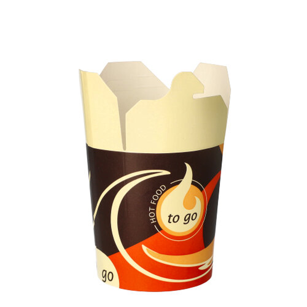 Papstar Snackboxen "To Go" rund 550 ml 10 cm x 8,5 cm x 7,5 cm