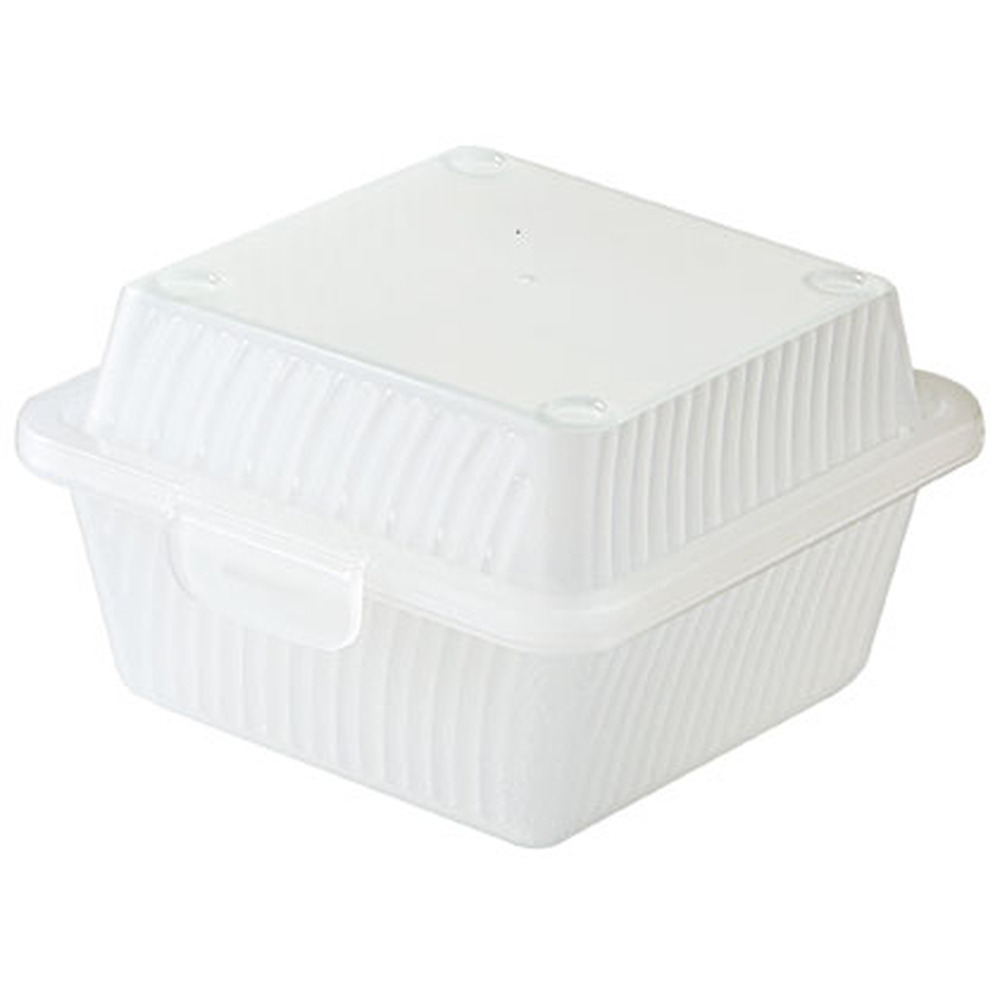 Contacto Mehrweg Hamburger-Box mit Deckel, weiß