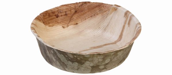 Pacovis Bowle rund, 650ml, Palmblatt, 160x50mm, naturess