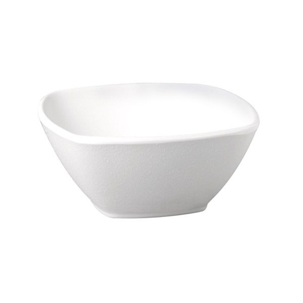 APS Schale -ZEN- 17,5 x 17,5 cm, H: 7 cm , Melamin, schwarz, Steinoptik