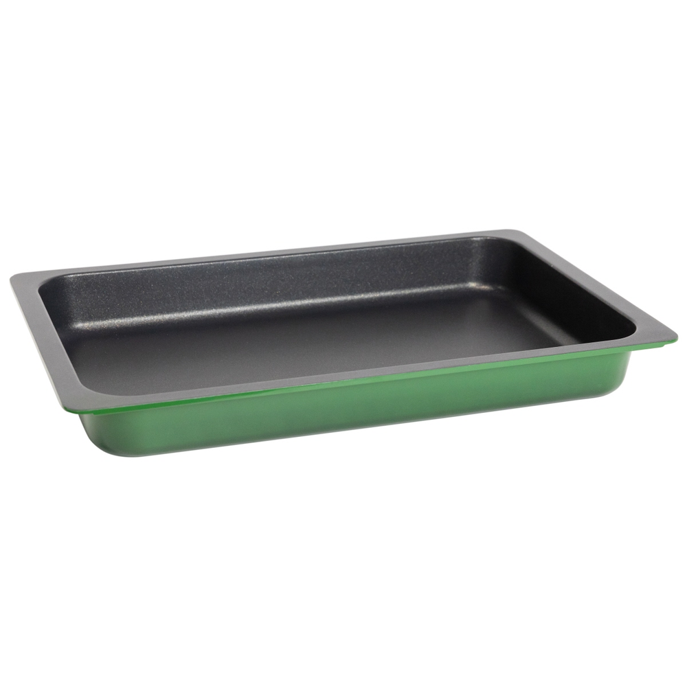 Contacto AluChef® Bräter GN 1/1 grün / 1/1 Länge: 53 cm, Breite: 32,5 cm, Höhe a