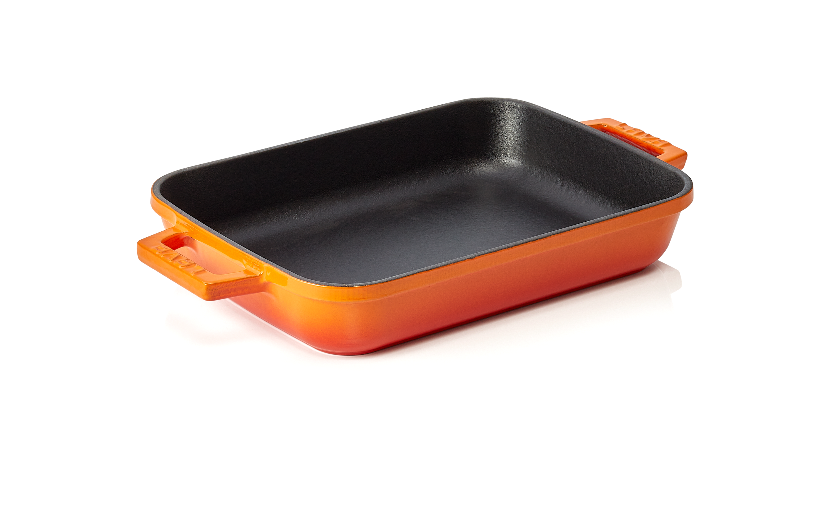 WAS Bräter 30 x 22 x 6 cm orange Gusseisen