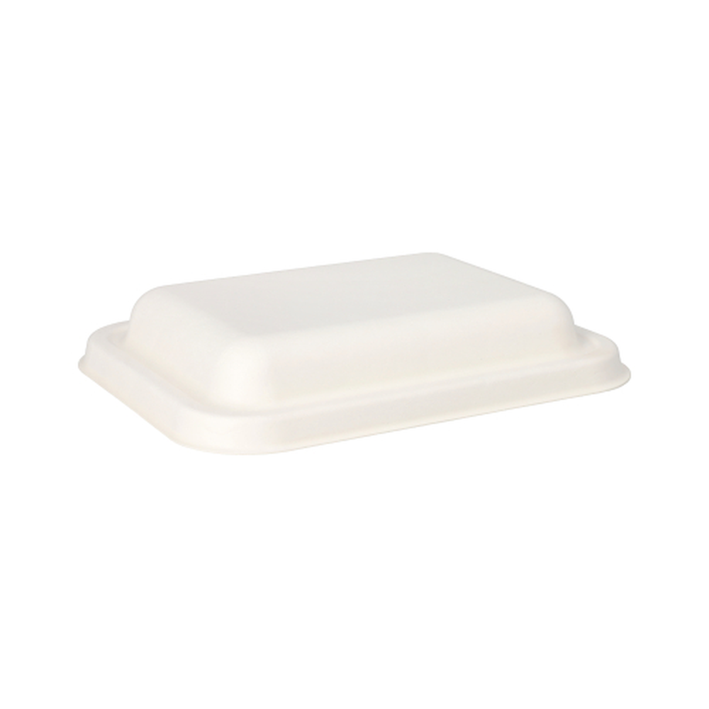 Papstar Deckel, Zuckerrohr "pure" 3,5 cm x 20,3 cm x 15,3 cm weiss