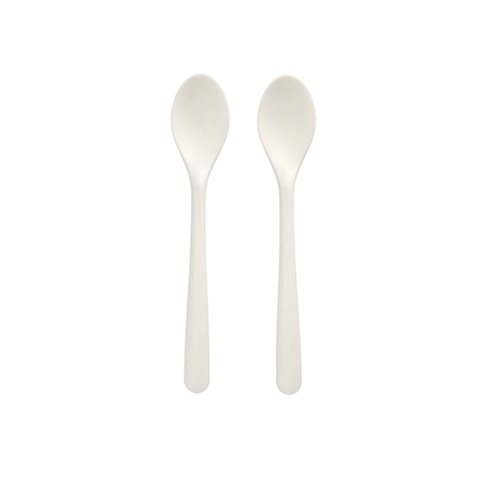 Papstar Kaffeelöffel "Folia" C-PLA 14,5 cm weiss