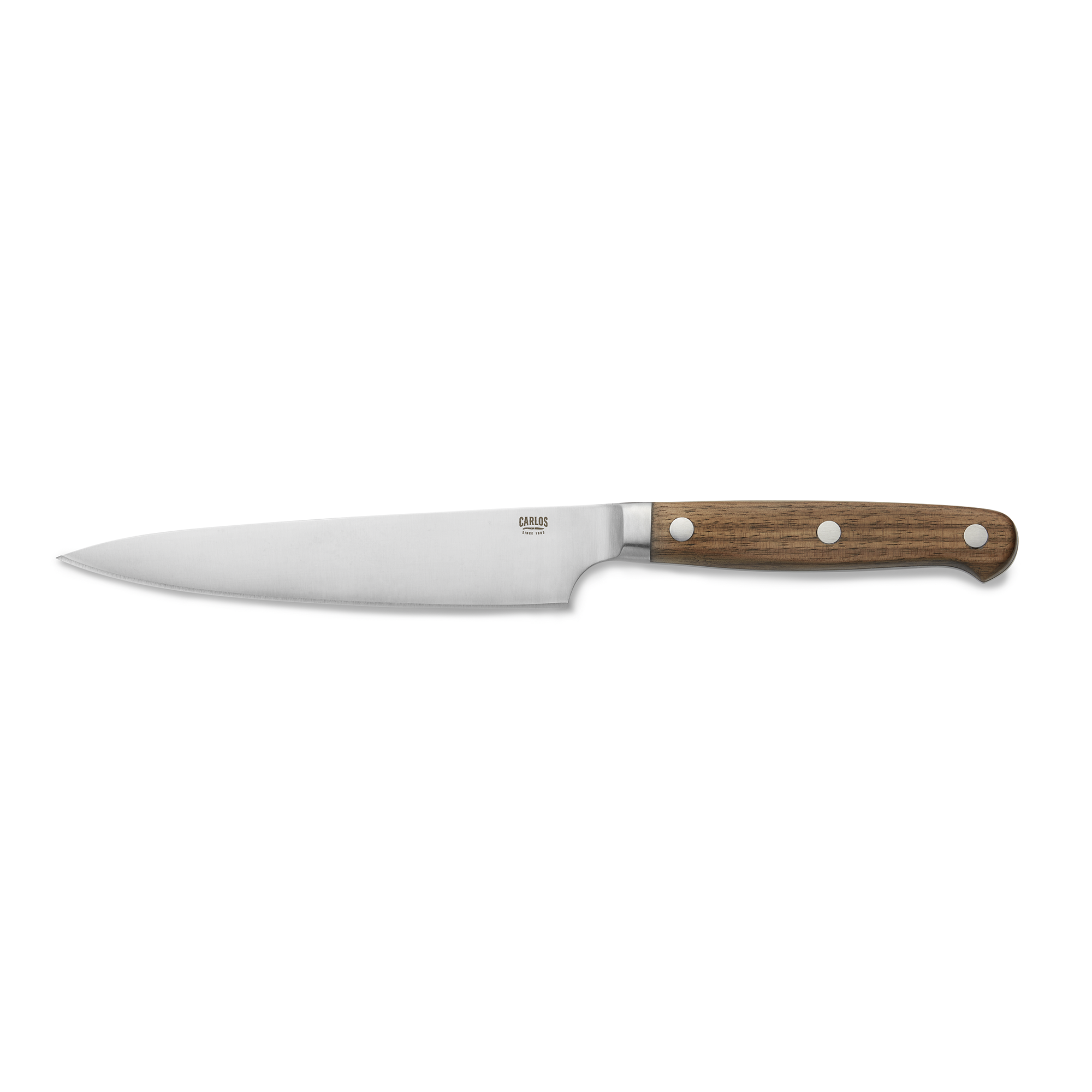 WAS Steakmesser Set CARLOS mit Wallnussholzgriff, 24 cm, Set á 6 Stück, Klingens