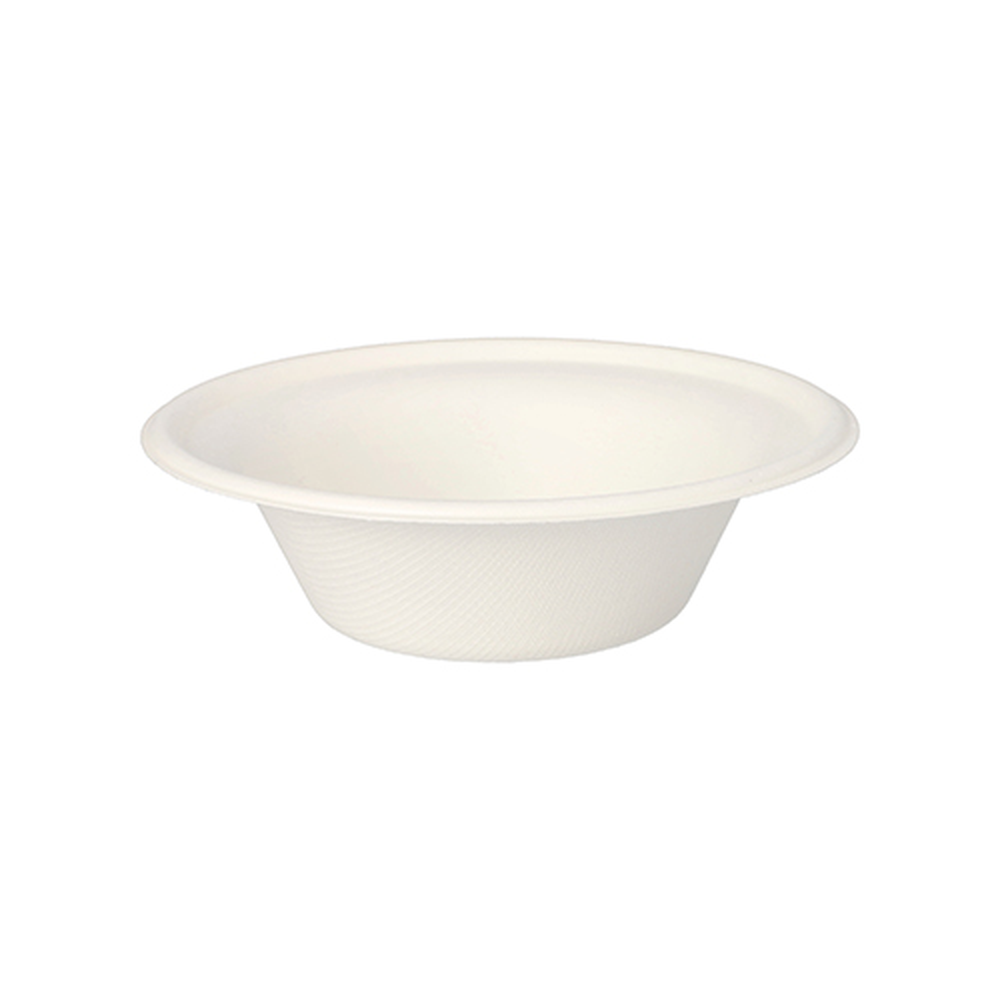 Papstar Schalen, Zuckerrohr "pure" 380 ml Ø 15,5 cm · 4,6 cm weiss