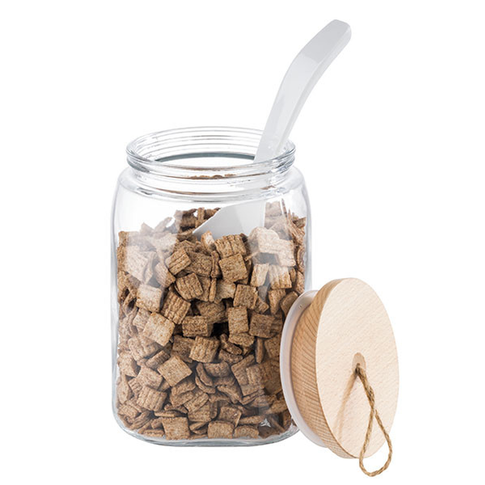 APS Vorratsglas -WOODY- 14 x 14 cm, H: 21,5 cm