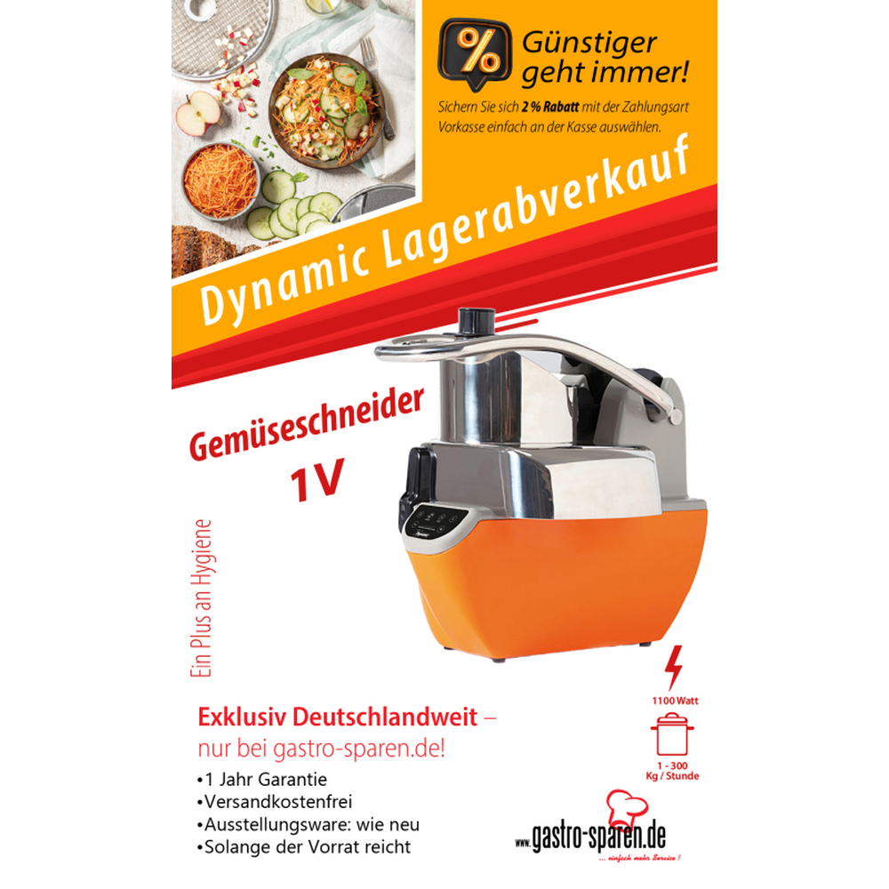 Dynamic Gemüseschneider 1V Lagerabverkauf 