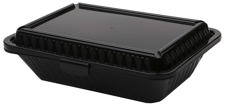 Contacto Eco-Takeouts Behälter, schwarz
