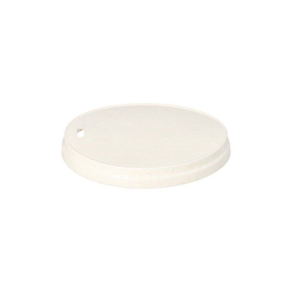 Papstar Deckel für Trinkbecher, Pappe rund Ø 9 cm weiss
