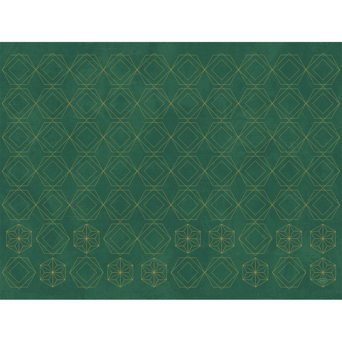 Duni Papier-Tischsets 30 x 40 cm Gilded Star Green          Winter 2022