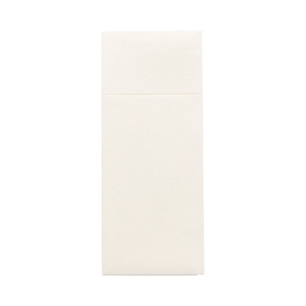 Papstar Bestecktaschen, Airlaid 40 cm x 33 cm weiss mit Besteckfalz