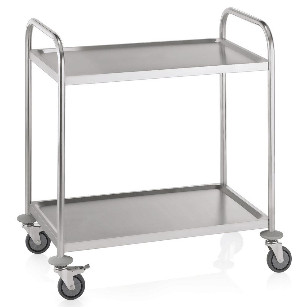 WAS Servierwagen CARGO mit 2 Borden, 85 x 53 x 95 cm, Edelstahl