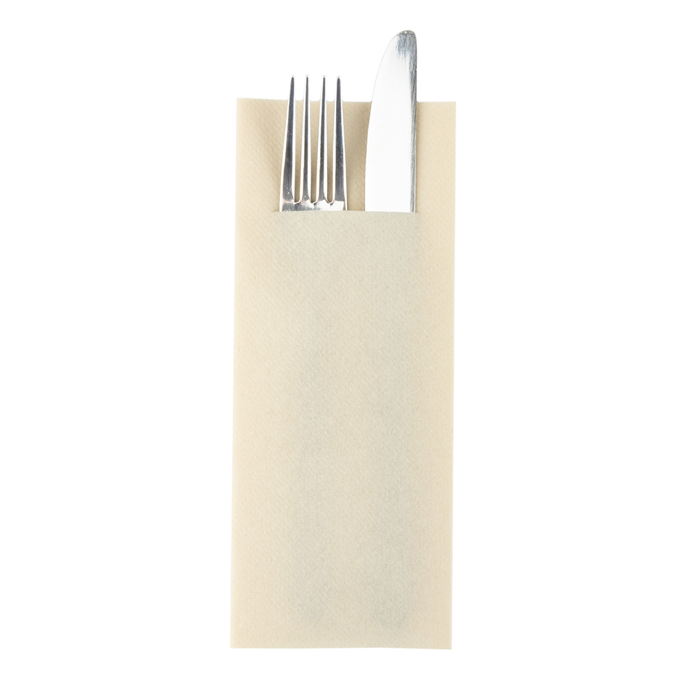 Mank Pocket-Napkins Basic creme 40 x 33 cm 1/8 Falz