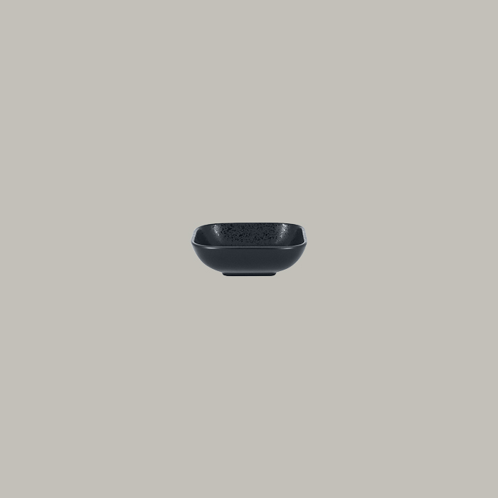 RAK Schale quadratisch  Serie: Karbon L 11 cm / W 11 cm / Ht. 3.5 cm / Cont. 19 