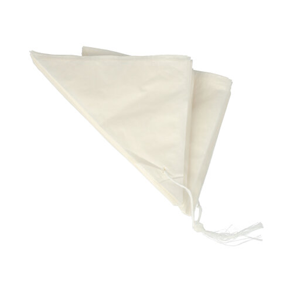 PAPSTAR Spitztüten, Pergament-Ersatz, gefädelt 19 cm x 19 cm x 27 cm weiss