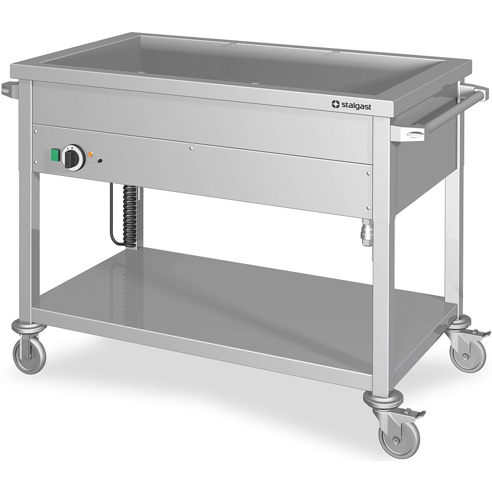 Stalgast Bain-Marie Wagen mit einem Becken, für 3x GN1/1205x600x850 mm