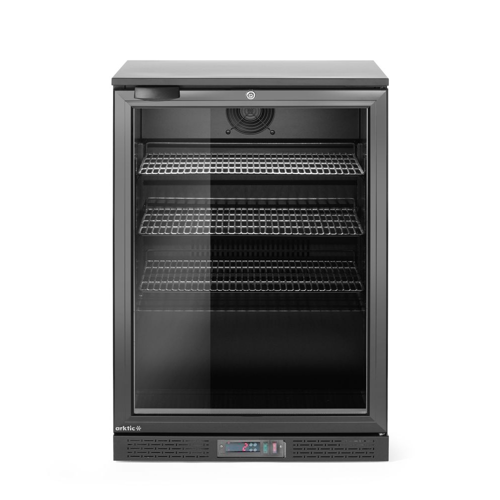 Weinbar, Kühlschrank mit Glastür, Kühlschrank, Schwarz, Gewerbekühlung