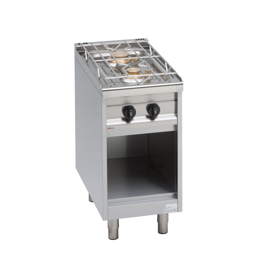 EKU Gasherd POWERBURNER 2 Kochstellen vorne offen