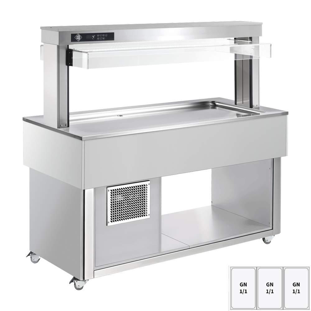 RM Gastro Kühlbuffet GN 3-1/1 - 30 mm, RAL / RM - TR LIME+ 3R