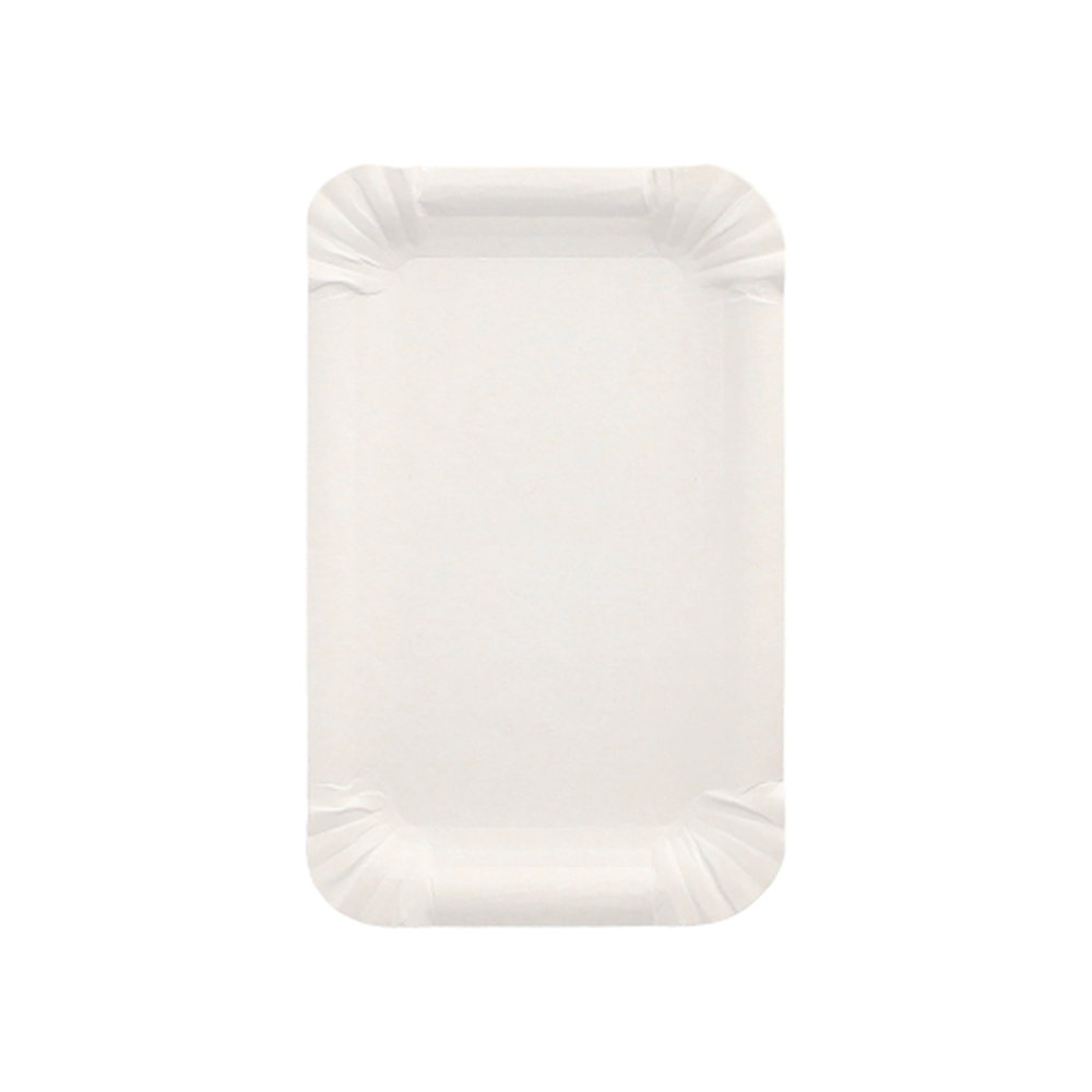 Papstar Teller, Pappe "pure" eckig 9 cm x 15 cm weiss