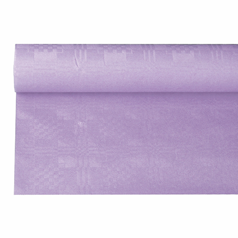 Papstar Papiertischtuch mit Damastprägung 6 m x 1,2 m lila