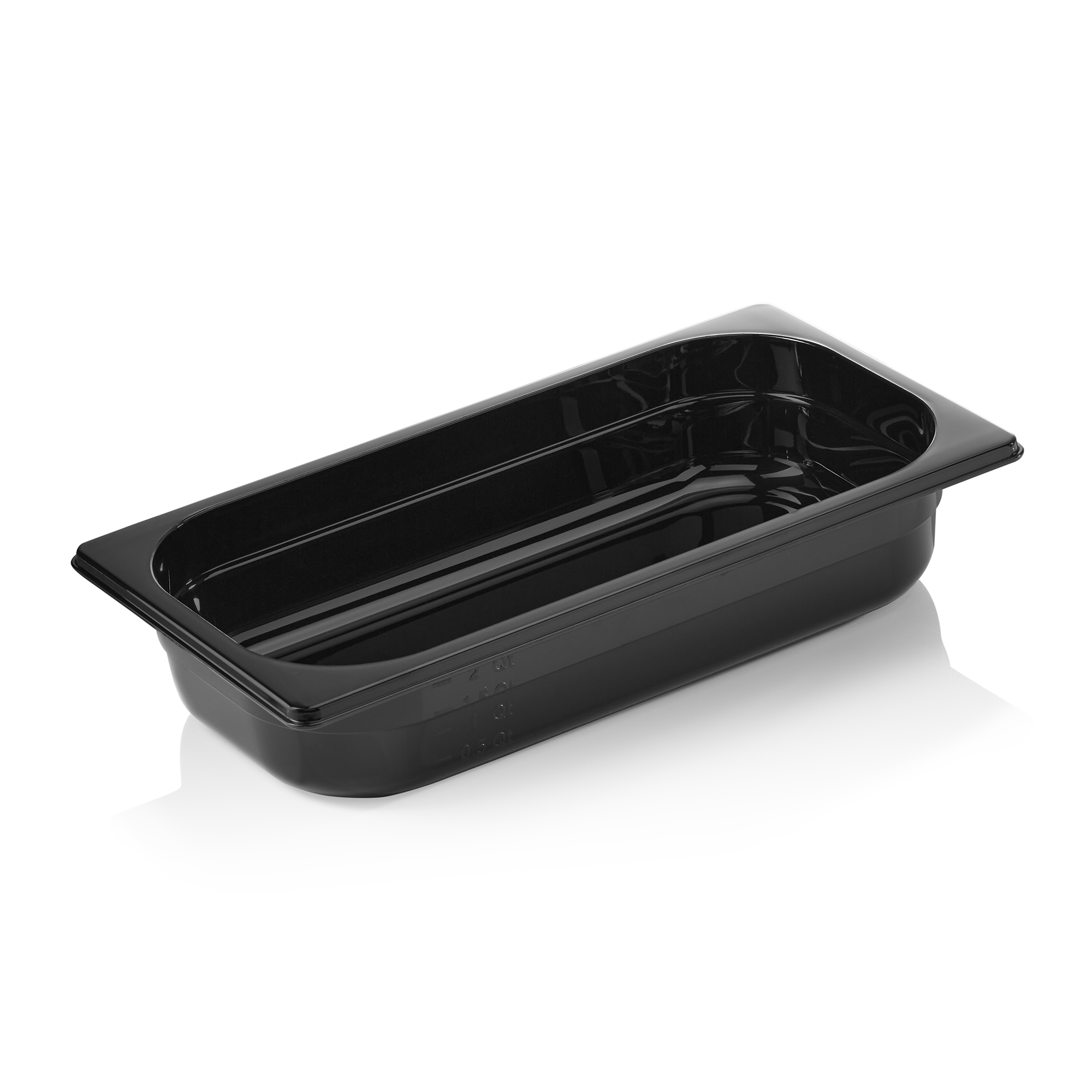 WAS GN Behälter GN 96 BLACK 1/3-065 mm, schwarz, Polycarbonat