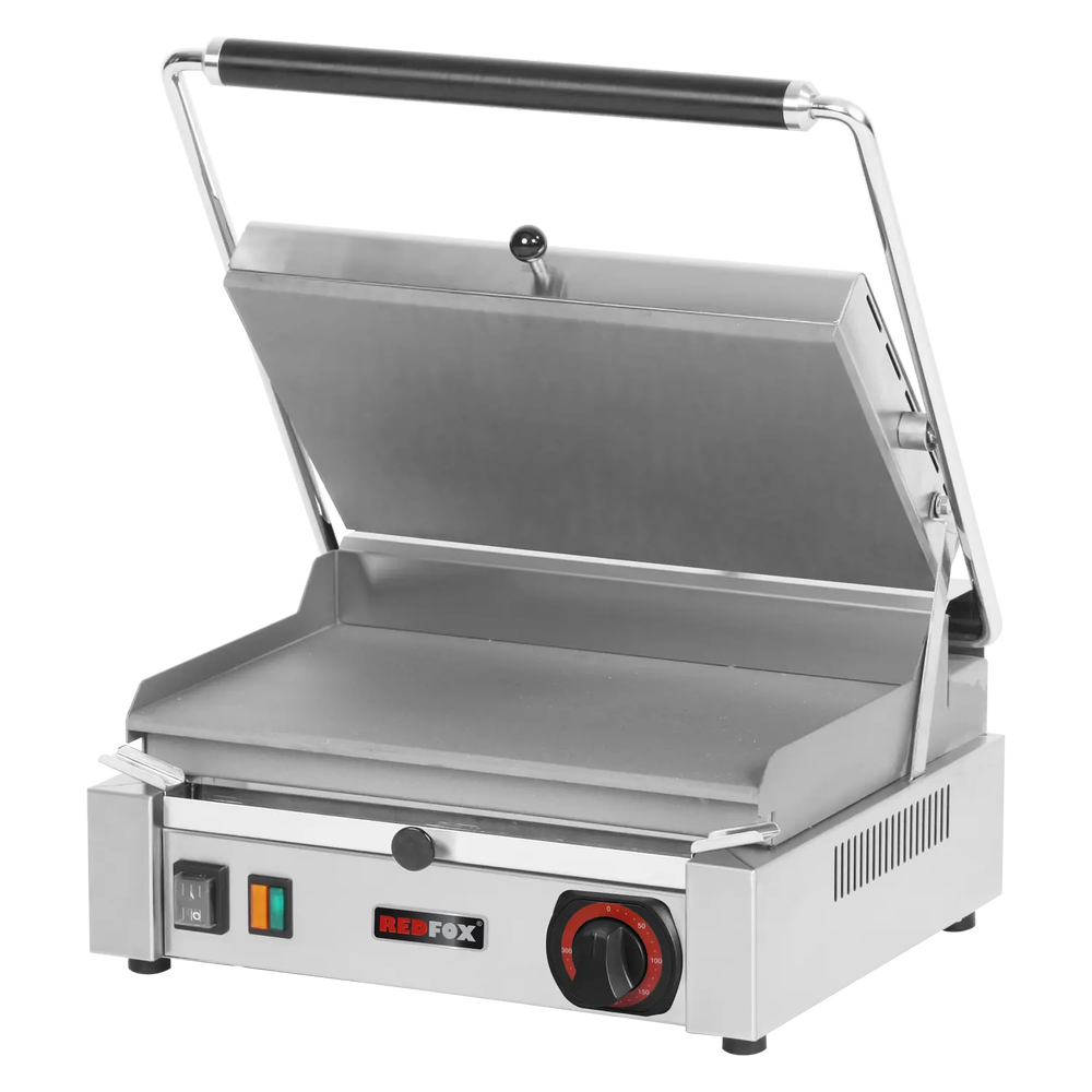 RM Gastro Kontaktgrill glatt elektrisch oben glatte Deckplatte 37x24 230 V / RED