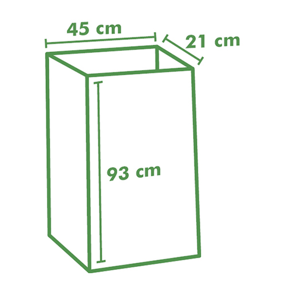 PAPSTAR Abfallsäcke aus Papier pure 120 l 93 cm x 45 cm x 21 cm braun , 2-l