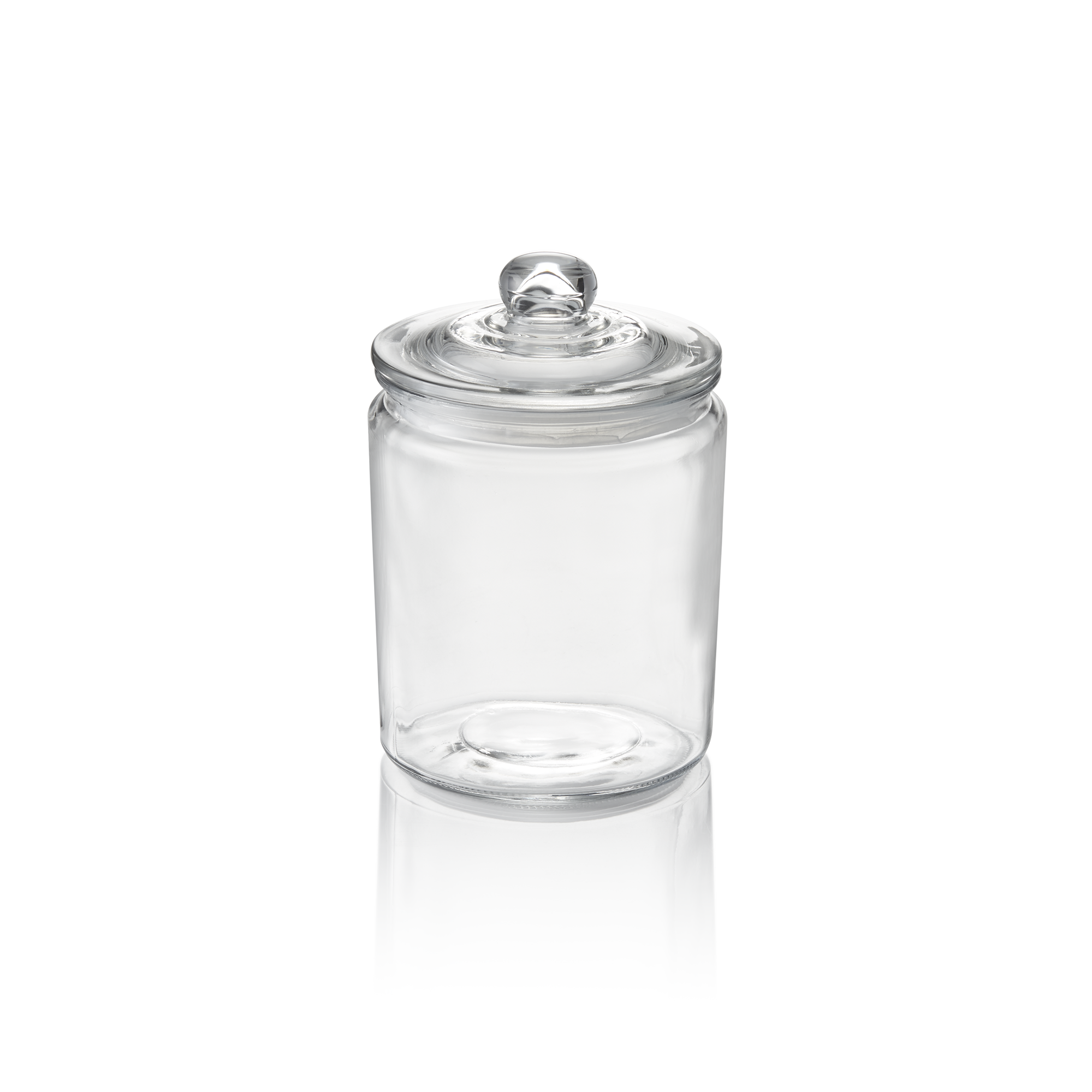 WAS Vorratsglas, 2 ltr., Ø 15 cm, Höhe 21 cm, Glas, Polyethylen