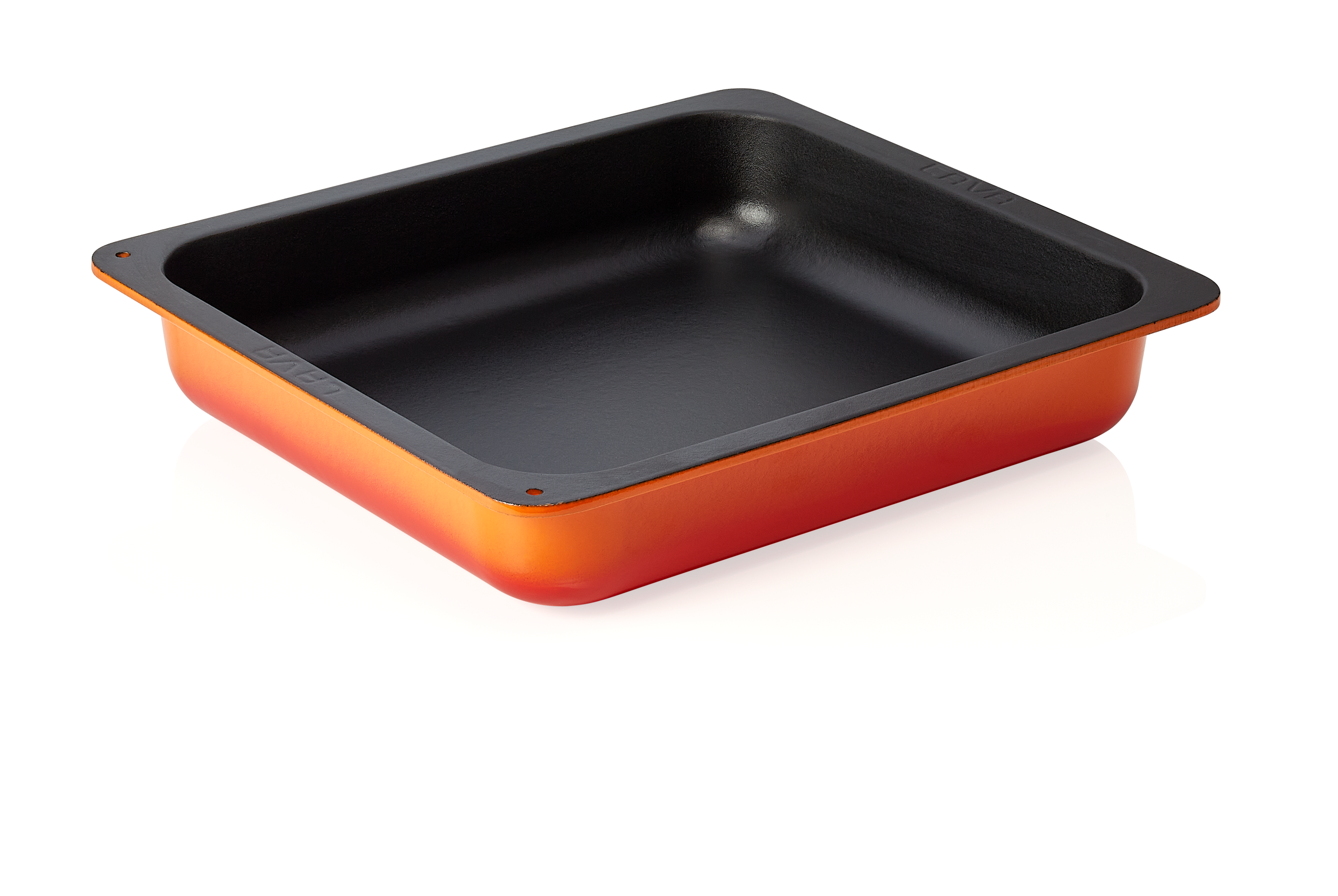 WAS GN Behälter 2/3 GN Höhe 65 mm 35,4 x 32,5 x 6,5 cm orange Gusseisen