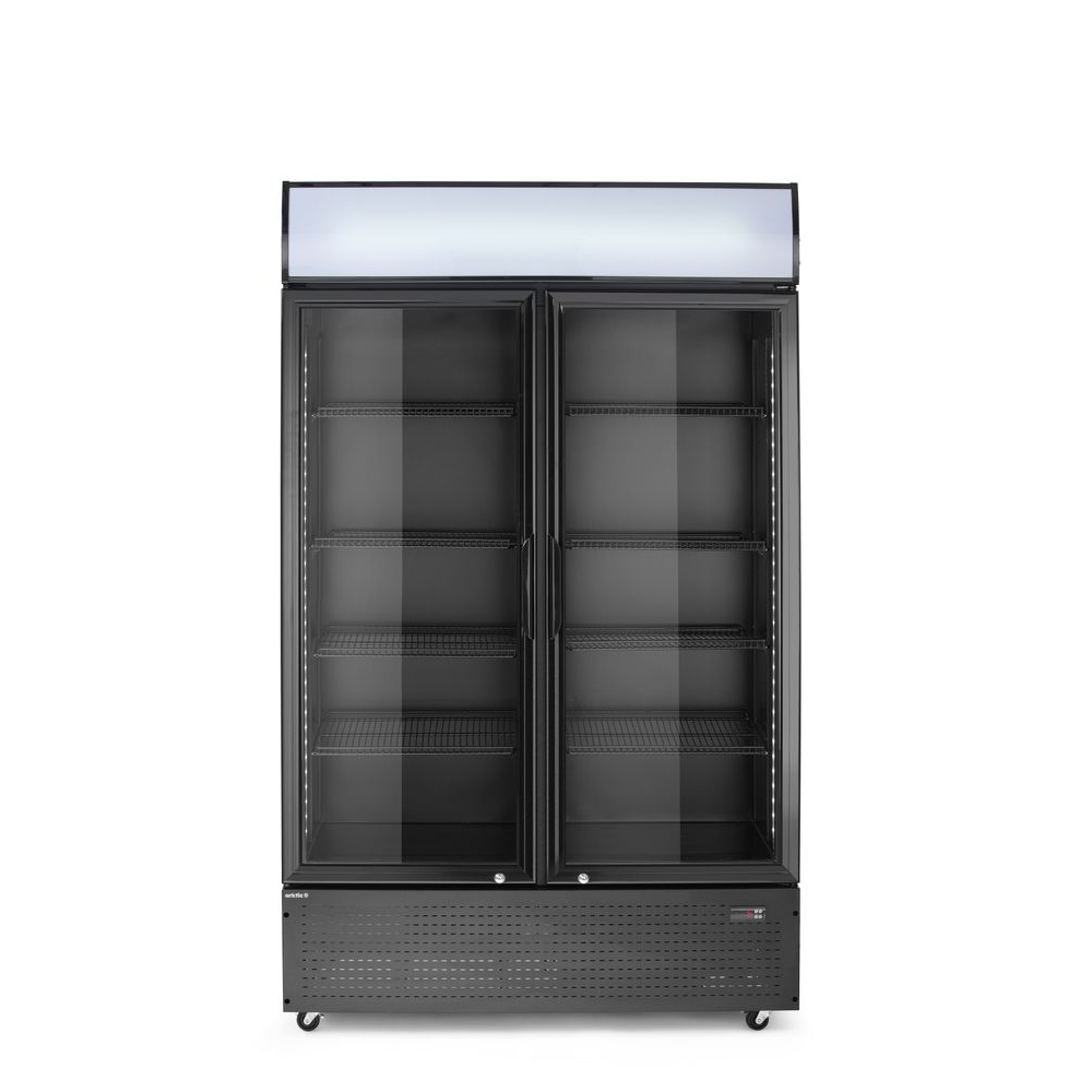 Kühlvitrine, Getränkekühler, Glasvitrine, Doppel-Tür, Spaßequipment?