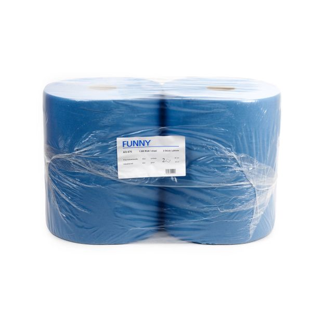 Plock Putztuchrolle 2-lag. Blau 36x38 cm