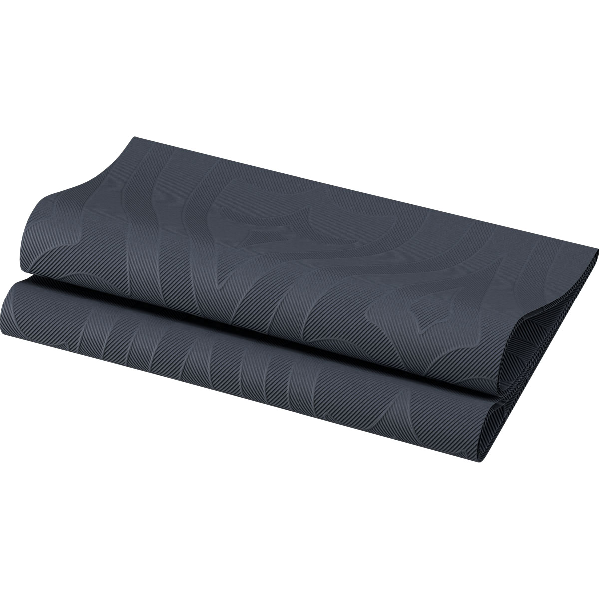 Duni Elegance-Servietten 48 x 48 cm 1/4 Falz Lily schwarz