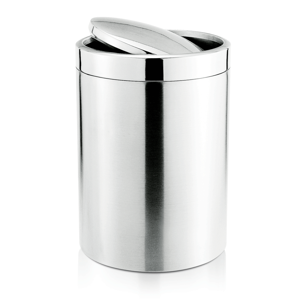 WAS Abfalleimer mit Schwingdeckel, Ø 18,5 cm, 5 ltr., Edelstahl