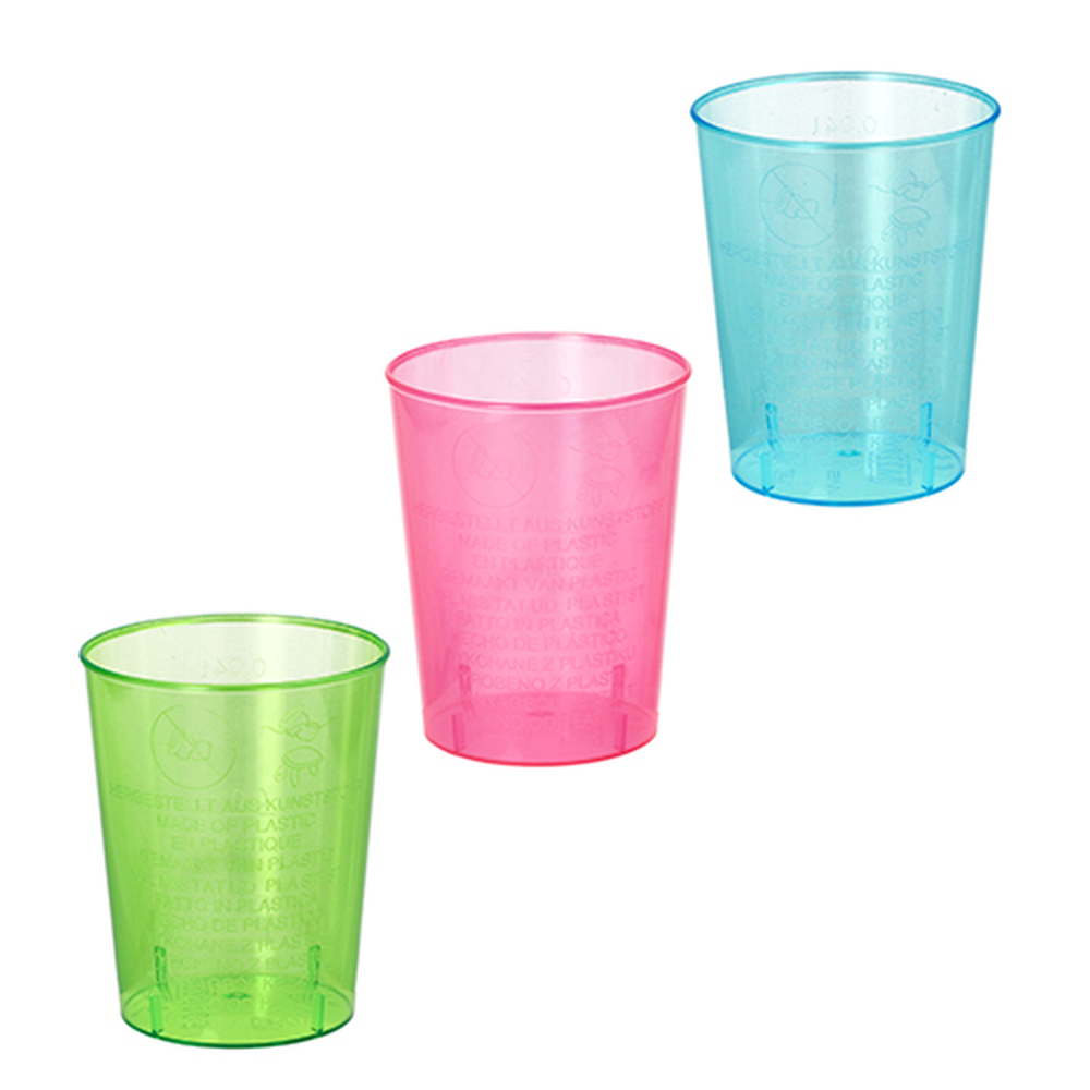 Papstar Gläser für Schnaps, PS 4 cl Ø 4,2 cm · 5,2 cm farbig sortiert