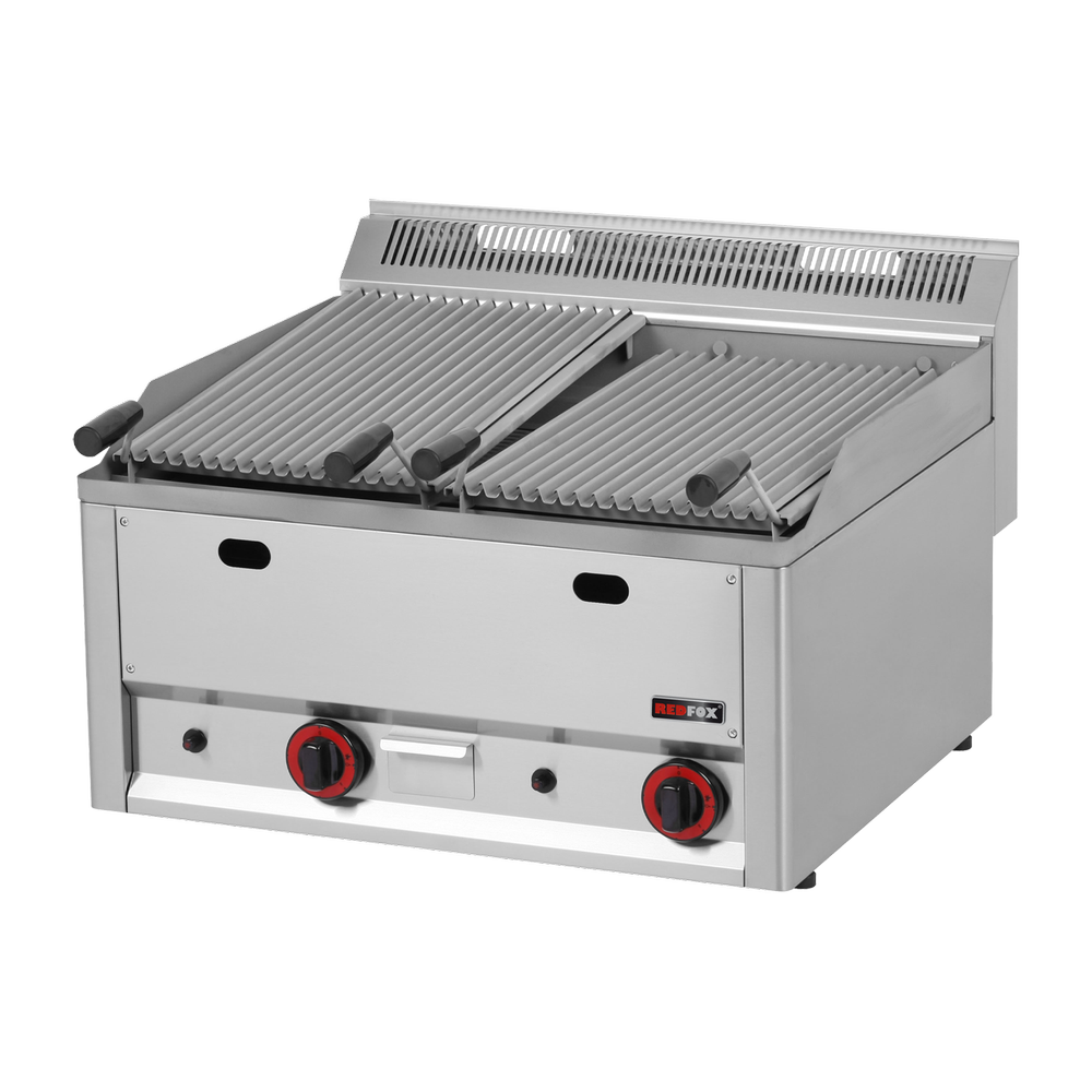 RM Gastro Lavagrill Gas doppelt 2x 31x48 ohne Unterbauten / REDFOX - GL 60 GL