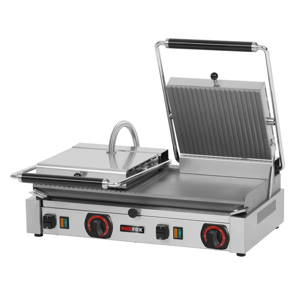 RM Gastro Kontaktgrill kombiniert elektrisch 57x24 400 V / REDFOX - PD 2020 M