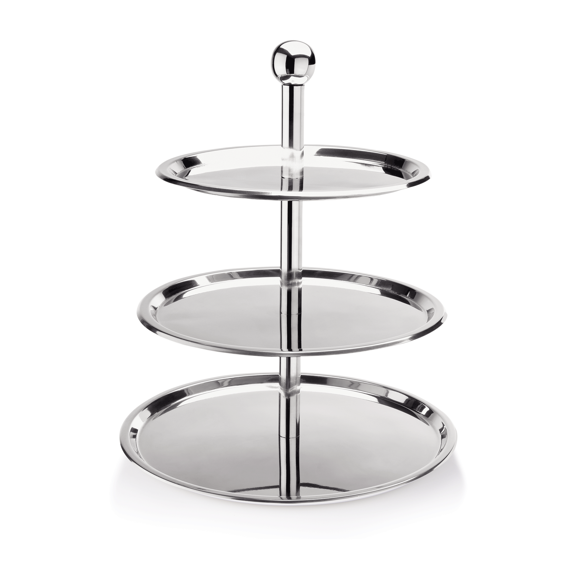 WAS Etagere, 3-stufig, 46 cm, Chromnickelstahl