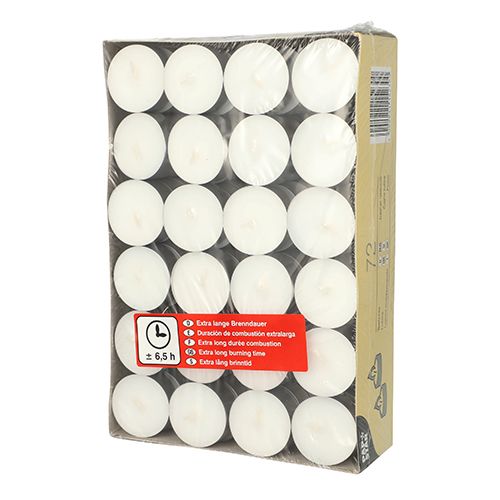 Papstar Teelichter Ø 38 mm weiss; Brenndauer ca. 6,5h  8x72Stk. Lagerabverk     