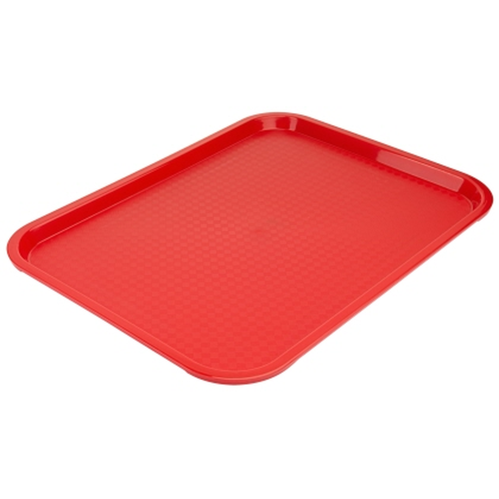 Contacto Serviertablett rechteckig, Polypropylen rot, 40x30cm