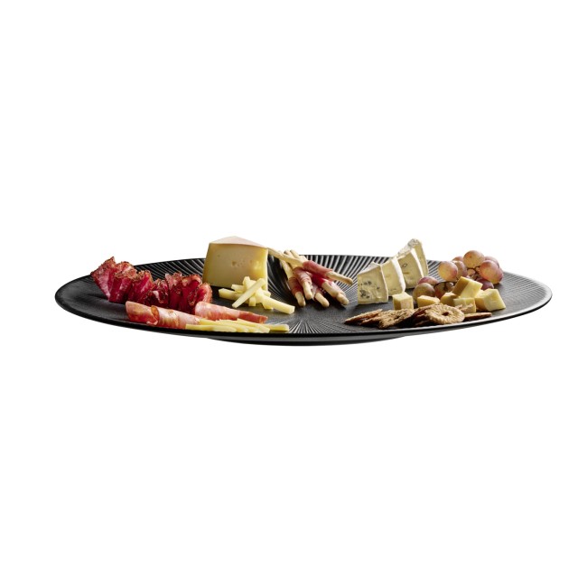 APS Servierplatte -NERO-           Ø 50 cm, H: 3,5 cm