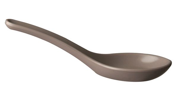 APS Fingerfood-Löffel 13,5 x 4,5 cm , Melamin, taupe