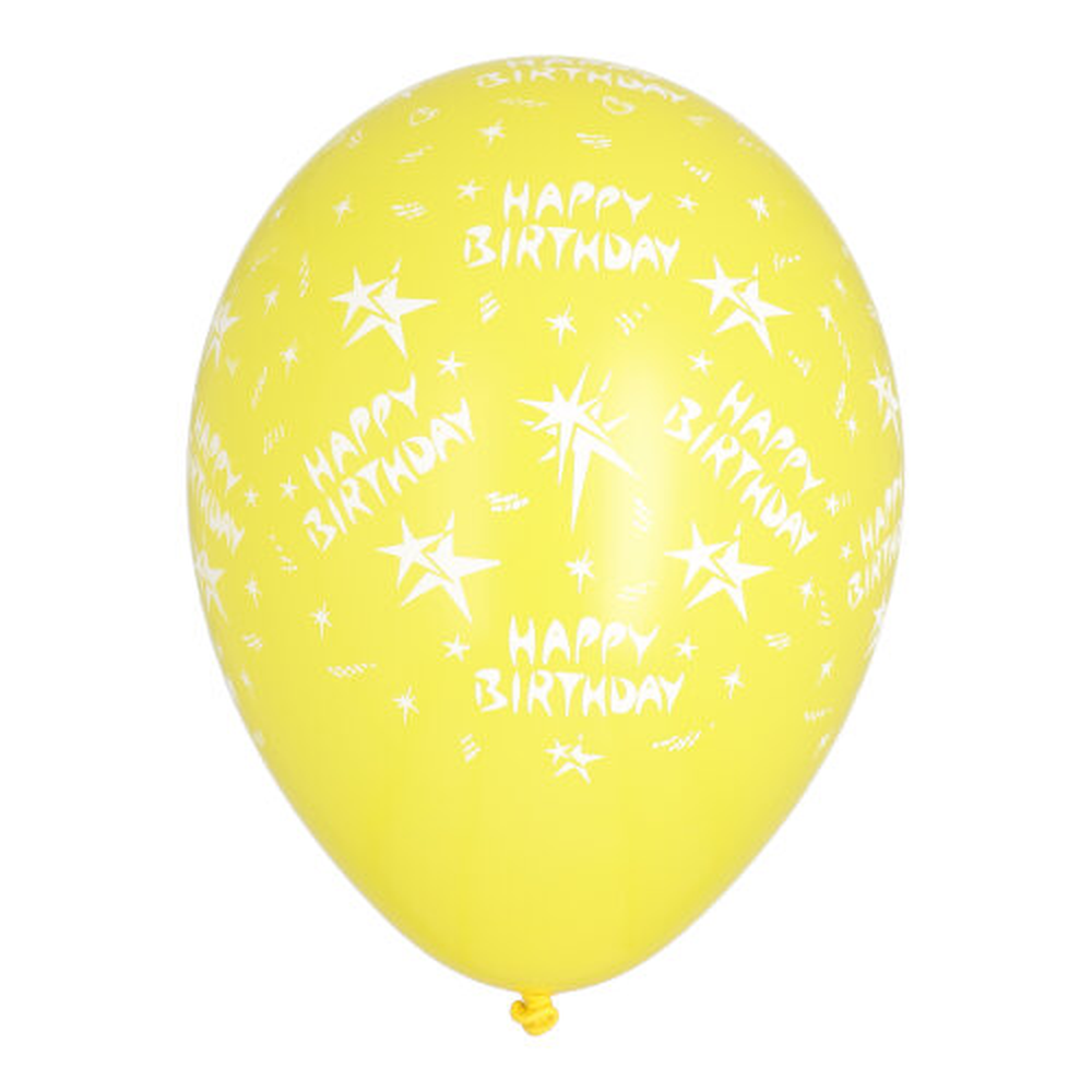 Papstar Luftballons Ø 29 cm farbig sortiert "Happy Birthday"