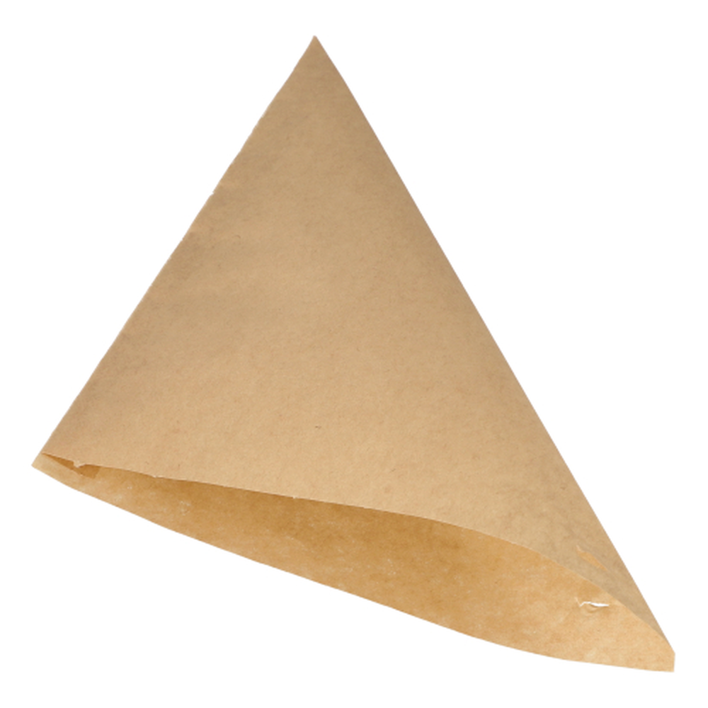 PAPSTAR Spitztüten, Pergament-Ersatz 32,5 cm x 23 cm x 23 cm braun Füllinha