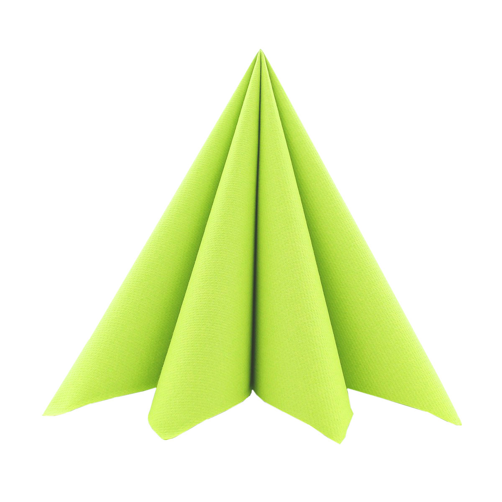Mank Serviette Basic lime 40 x 40 cm 1/4 Falz