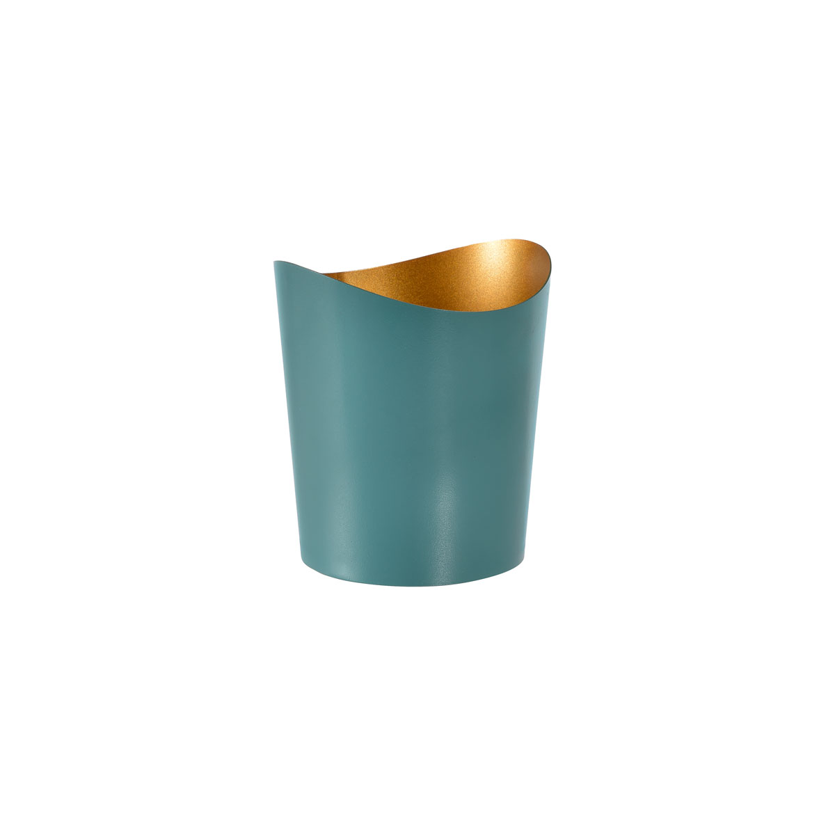 Duni Kerzenhalter Ripple 80 x 70 mm ocean teal, Metall