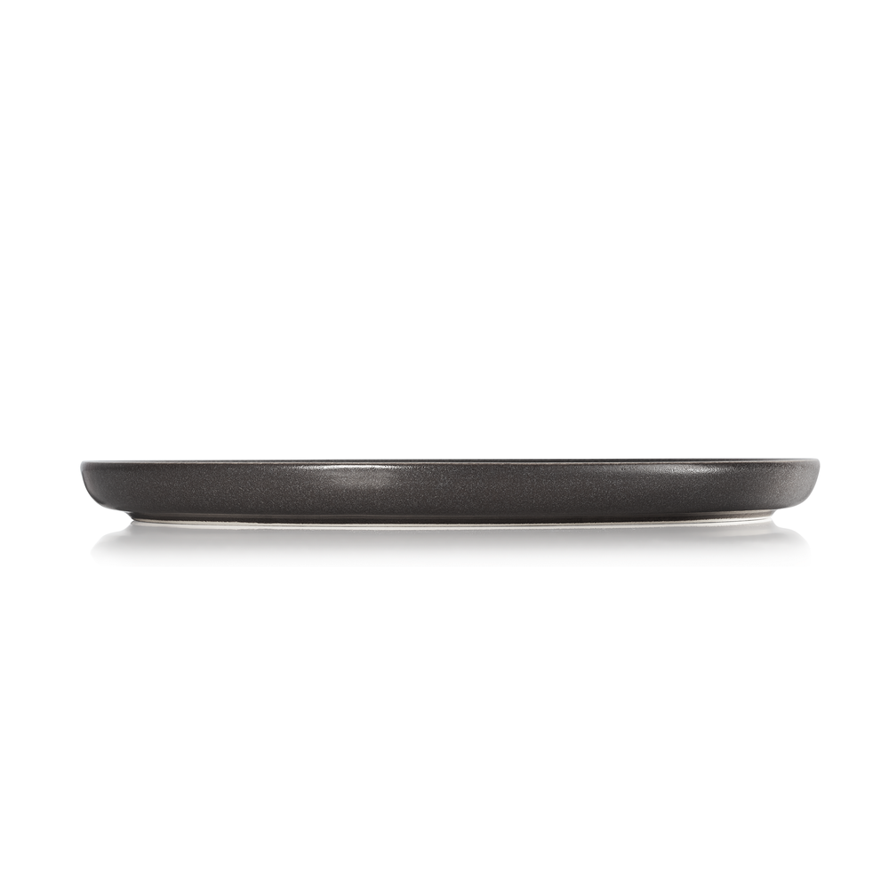 WAS Teller Set ROCKZZERO, flach, Ø 33 cm, Set á 4 Stück, stone grey, Steinzeug